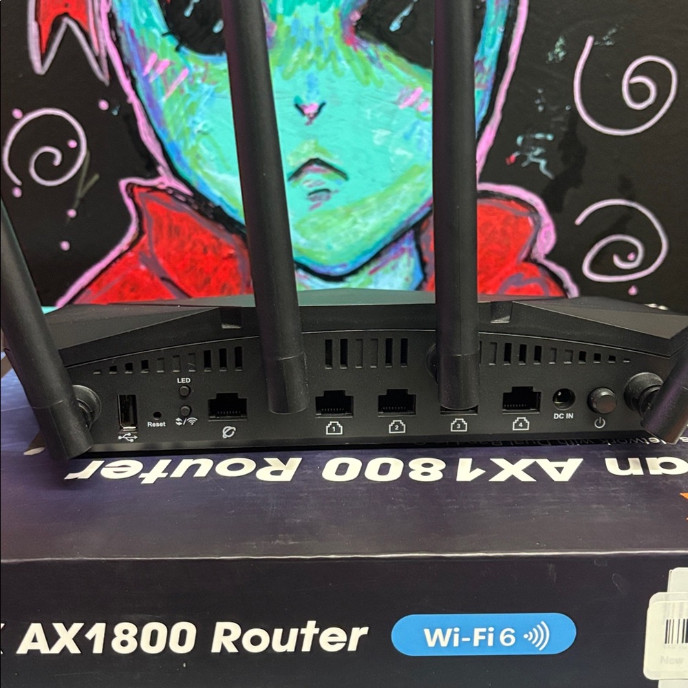 HNK Black AX1800 Router - Picture 3 of 4